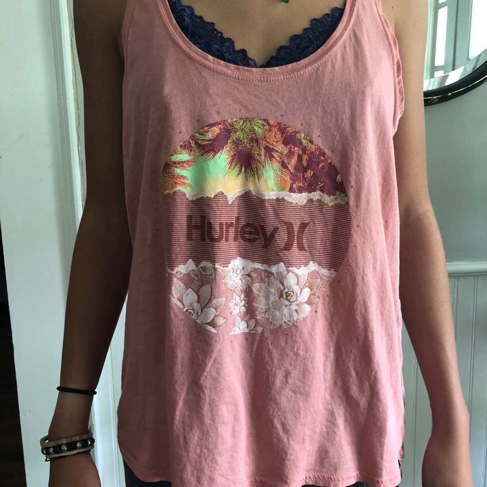 Hurley pink tank